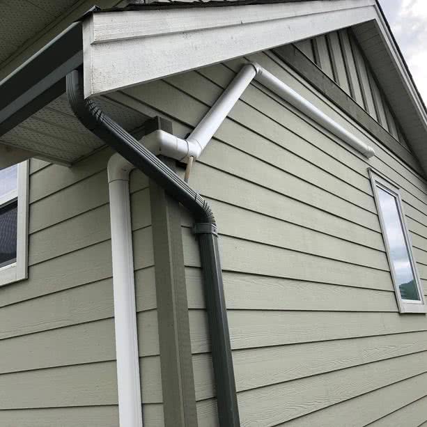house roof line and gutter