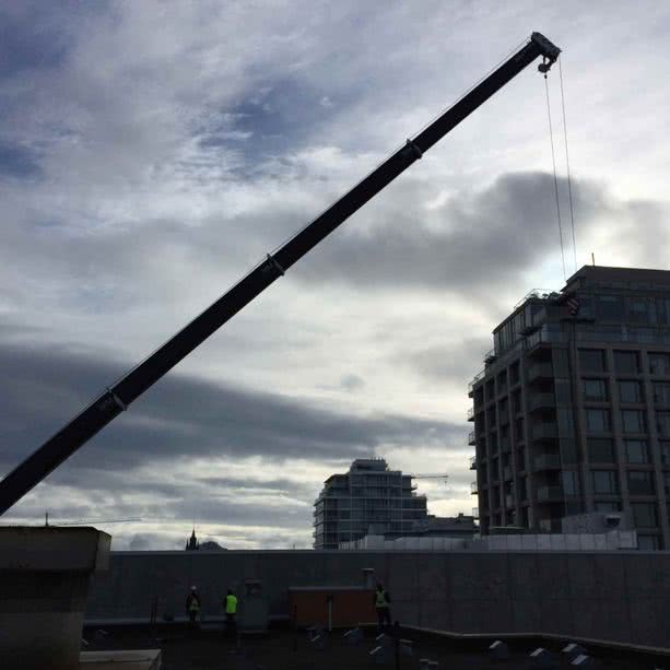 crane at construction site