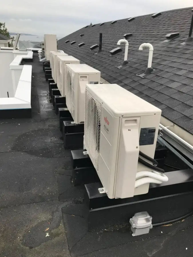 row of HVAC units